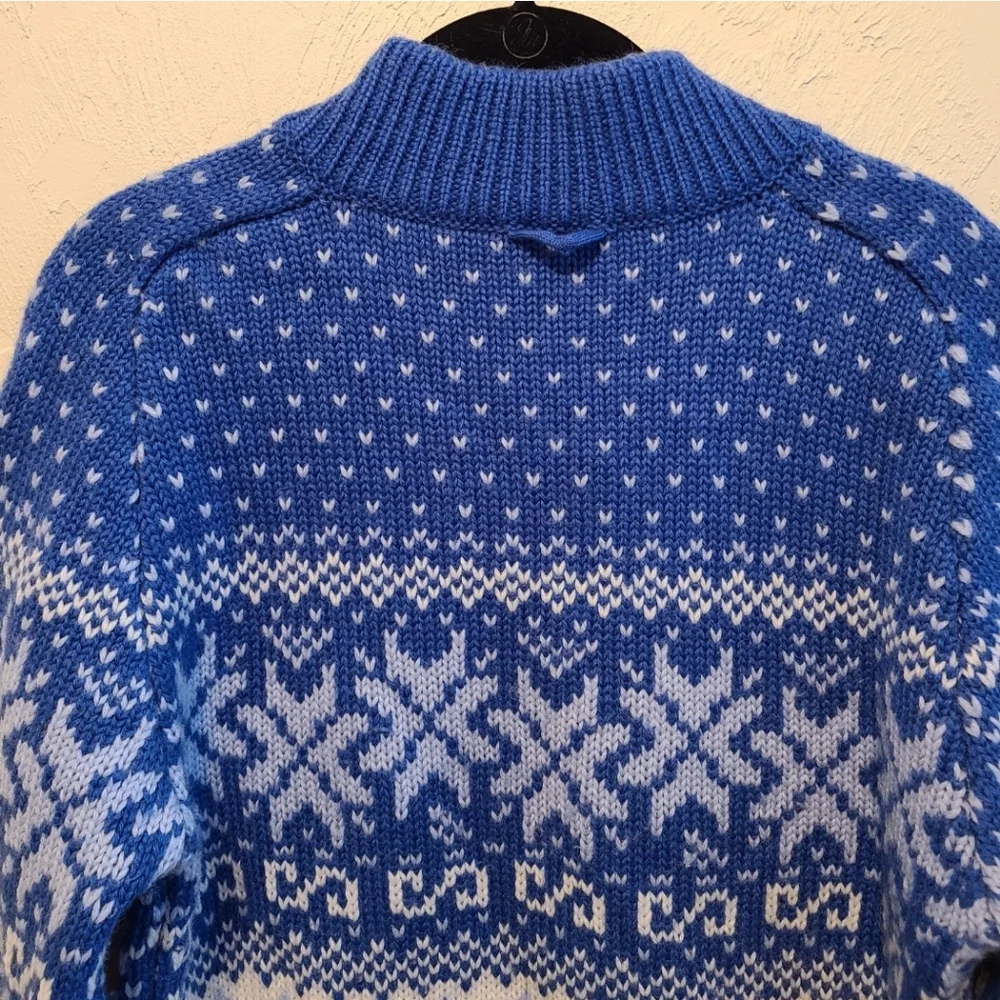 Vintage Fair Isle Wool Ski Scandinavian Sweater M - Picture 8 of 9